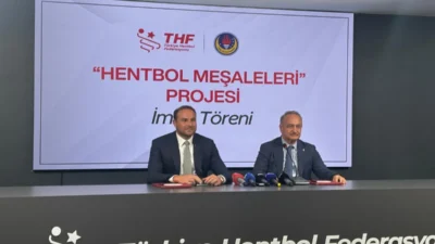 Türkiye Hentbol Federasyonu ile Türk Eğitim Derneği arasında imzalanan iş