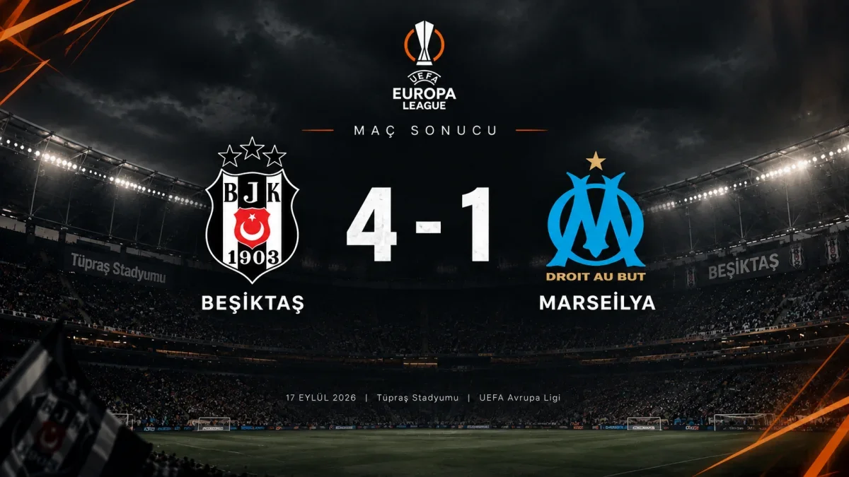 Beşiktaş, UEFA Avrupa Ligi lig aşamasına Marsilya karşısında aldığı 4-1'lik