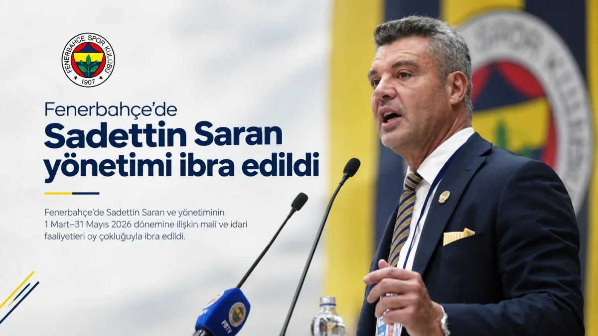 Fenerbahçe Olağan Mali ve İdari Genel Kurulu'nda Sadettin Saran ve