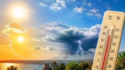 Meteoroloji, hava sıcaklıklarının mevsim normallerinin üzerinde kalacağını belirtirken bazı bölgeler