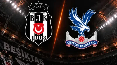 Beşiktaş ve Crystal Palace arasında oynanan UEFA Avrupa Ligi mücadelesi
