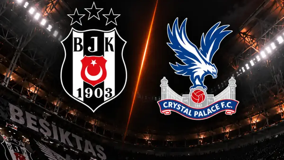 Beşiktaş ve Crystal Palace arasında oynanan UEFA Avrupa Ligi mücadelesi