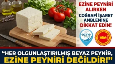 Ezine Peynirini ve Mandıracılarını Koruma Derneği, coğrafi işaret kriterlerini taşımayan