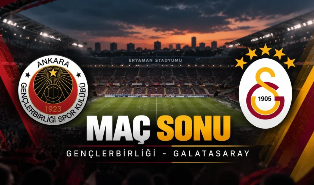 Galatasaray, Eryaman Stadyumu'nda konuk olduğu Gençlerbirliği'ni Deniz Gül'ün 88. dakikada