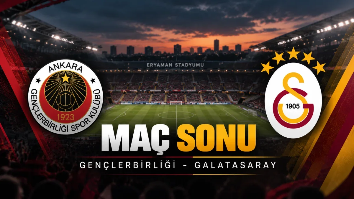 Galatasaray, Eryaman Stadyumu'nda konuk olduğu Gençlerbirliği'ni Deniz Gül'ün 88. dakikada