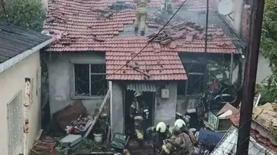 İstanbul Maltepe'de bir gecekonduda çıkan yangında 12 yaşındaki İbrahim K.