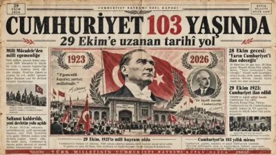 Türkiye Cumhuriyeti'nin 103. kuruluş yıl dönümü kutlanıyor. 29 Ekim 1923'te